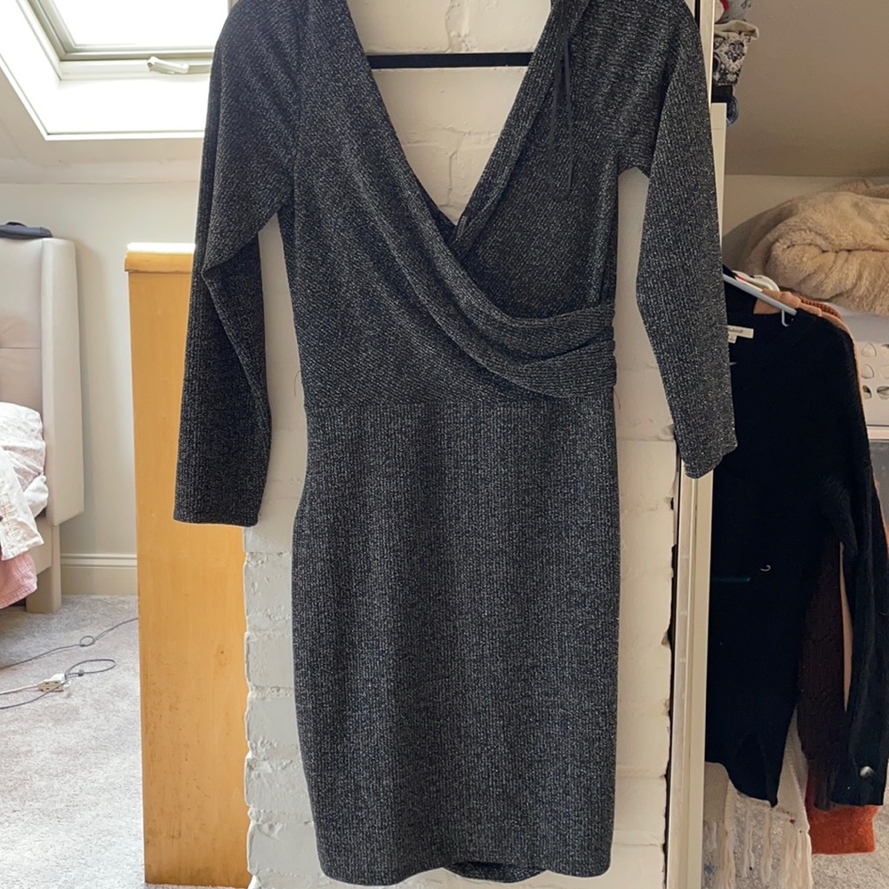 Urban outfitters sparkly black dress